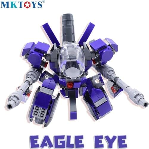 Alpha Squad Robot Eagle Eye Mech Building Blocks Military Wars Series Galaxy Soldier MOC 3D Model Figures DIY Bricks Boys Toys