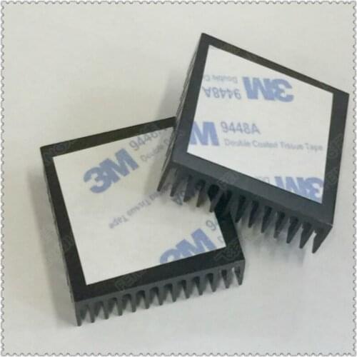 Free shipping) 5pcs 40x40x11mm Aluminum Heatsink Heat Sink Radiator Cooling cooler For Electronic Chip IC LED With Thermal Cond