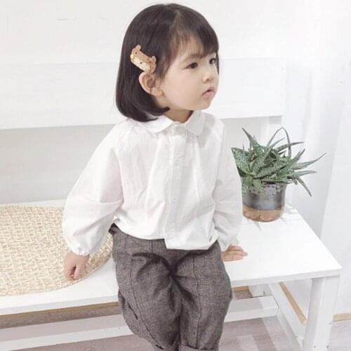 DFXD Children Clothes Baby Girls Boys Cotton Candy Color Long Sleeve Blouses Kids Casual Tops Toddler Clothing Shirts For 2-7Yrs