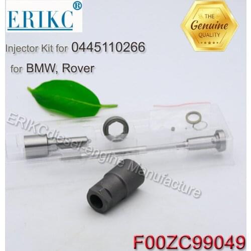 ERIKC F00zc99049 Common Rail Injektor Overhaul Kits F 00z C99 049 nozzle DLLA145P926 valve F00VC01043 for BMW Rover 0445110266