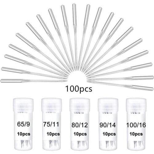100Pcs Household Sewing Machine Needle Sharp Universal Regular Point For Singer Brother Sewing Machine Accessories