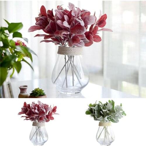 Artificial Leaves Stem Decorative Lifelike Fake Plant Artificial Greenery Stem