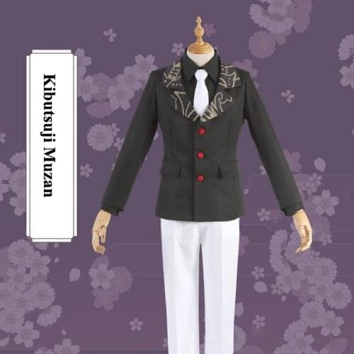 Demon Slayer: Kimetsu No Yaiba Muzan Kibutsuji Costume Stock With Hat Cosplay Costume