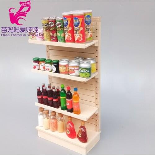 1:12 Doll house mini furniture shopping mall supermarket scene decoration products display shelf 1/12 bjd doll diy