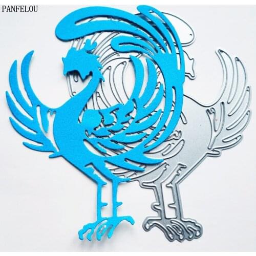 PANFELOU peacock elves metal craft paper die cutting dies Scrapbooking/DIY Easter wedding Embossing mould cards
