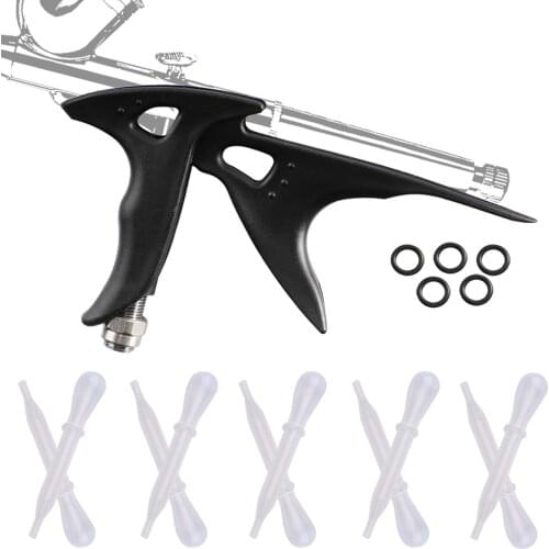 Airbrush Kit Trigger Plastic Holder Handle Easy Grip with Ergonomic Hand Grip Airbrush Comfortable Use Tool Accessories