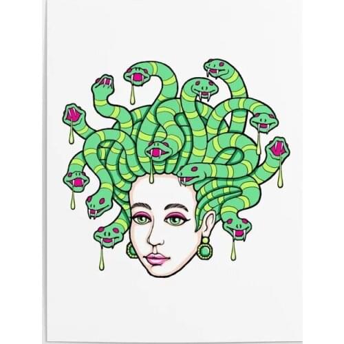 Prints Pictures Home Decoration Wall Art Modular Medusa Animation Poster Painting Cuadros On Canvas For Living Room Framework