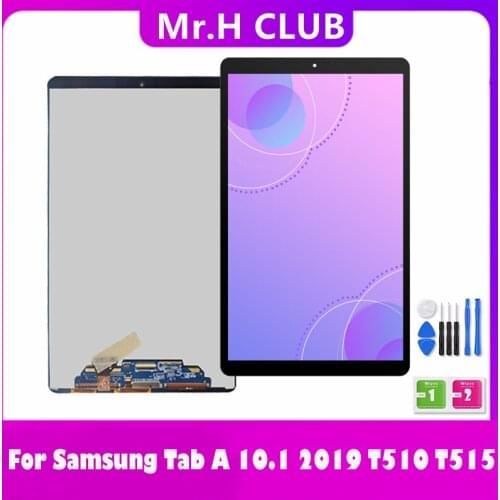 New 10.1" LCD 100% Tested For Samsung Galaxy Tab A 10.1 2019 T510 T515 T517 SM-T510 LCD Display Touch Screen Digitizer Assembly
