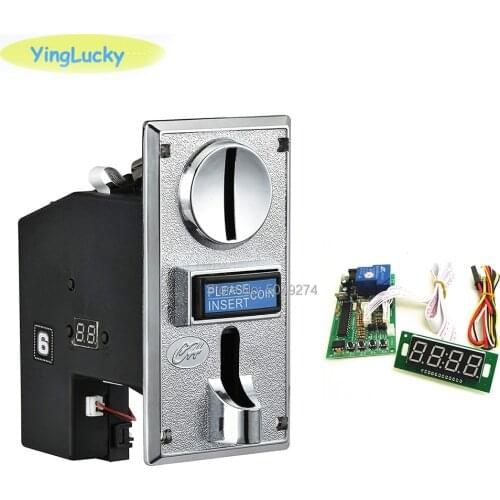 Timer Control Board Time Controller PCB with 6 kind Coin Acceptor for Arcade Machine Massage Chair with 40cm White Lead,JY-15B