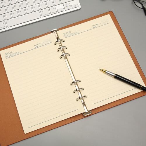 100 sheets A5 A6 B5 Pure color simple 6 hole loose-leaf notepad for core inner Hand account Planner refills school office supply