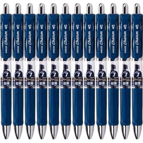 0.7mm push-type gel pen for school office doctor signature prescription pen student learning stationery blue black optional