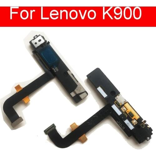 Charger Connector Plug Board For Lenovo K900 USB Charging Dock Port Flex Ribbon Cable + Microphone +Rear Loud Speaker Parts