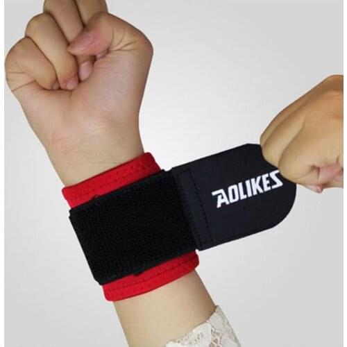 Aolikes 1 Pcs Sports Wristband Gym Wrist Thumb Support Straps Wraps Bandage Fitness Training Safety Hand Bands