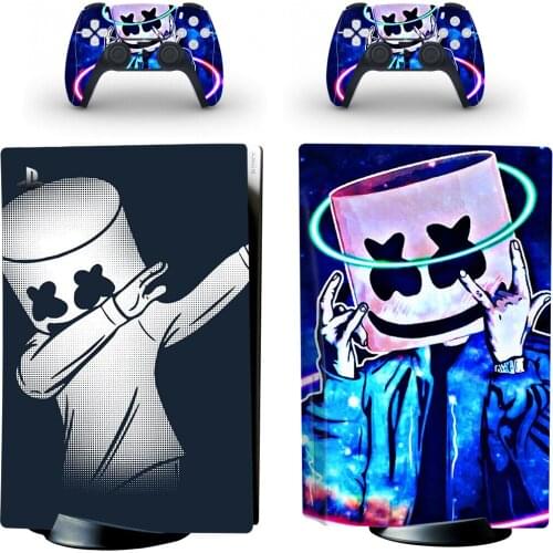 Hip Hop PS5 Standard Disc Edition Skin Sticker Decal Cover for PlayStation 5 Console & Controller PS5 Skin Sticker Vinyl