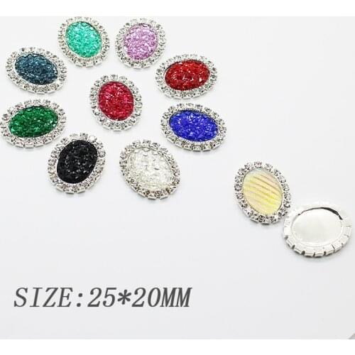 Super flash high quality rhinestone decoration 10pcs buttons boutique creative handmade wedding banquet crafts design accessorie
