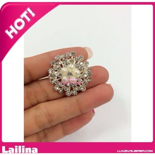 High Quality Clear Metal Rhinestone Buttons With Cheap Price