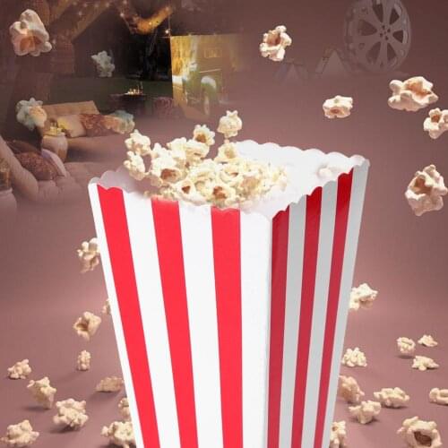 12pcs Shiny Metallic Pattern Foldable Disposable Wave Stripe Point Candy Popcorn Boxes Christmas Wedding Party Gifts Supplies