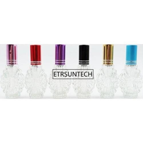 13ml Clear Glass Perfume Bottles Spray Refillable Atomizer Travel Scent Packaging Bottle F2088