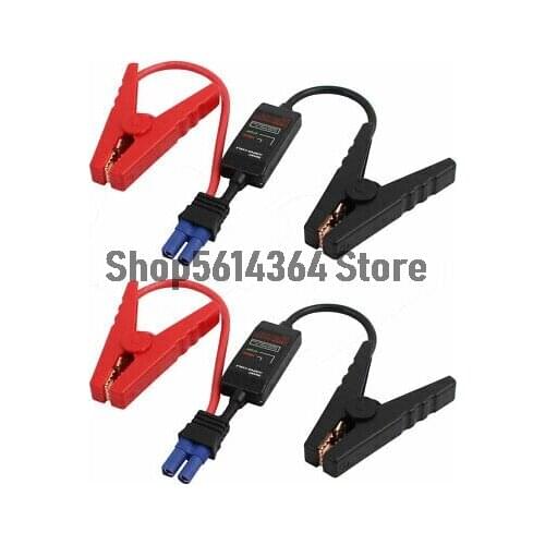 2pcs 12V 200A EC5 Connector Jumper Cable Alligator Clamps Booster Battery Clips