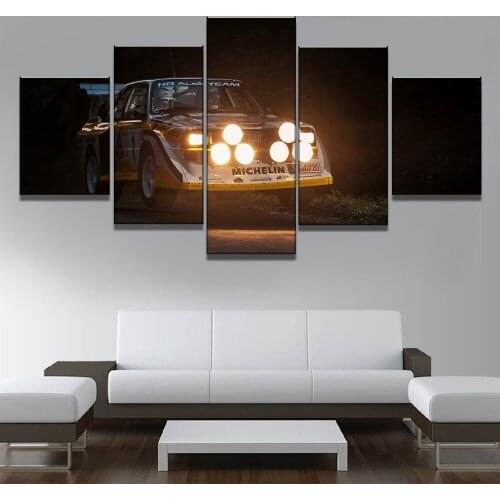 5 Piece HD Print Painting Race Car Driver Cuadros Landscape Canvas Wall Art Home Decor For Living Room Unique Gift Wall Picture