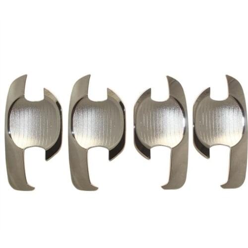 For Toyota Hilux Accessories ABS Chrome Design Door Handle Insert Bowl For Toyota Hilux Vigo 2012 2013 2014 Hilux Parts