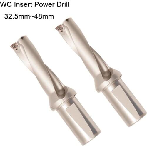 Free delievery jet 32.5mm -48mm WC Drill Type For 2D U Drilling Shallow Hole indexable insert drills indexable insert drills