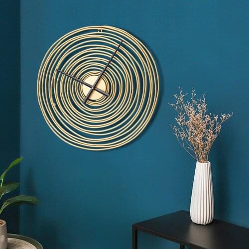 Large Metal Creative Wall Clock Modern Design Vintage Living Room Wall Clock Silent Horloge Murale Home Decoration BA60WC