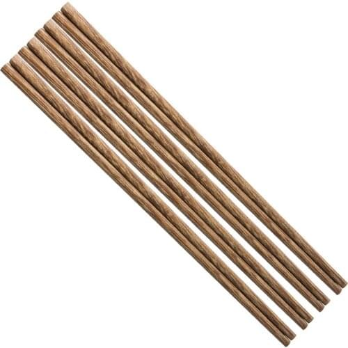 Household chicken wings wooden chopsticks wooden tableware pointed long chopsticks restaurant family single and double ten pairs