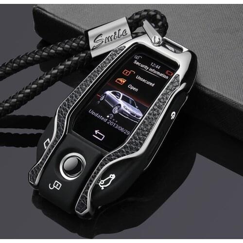 Genuine leather paste zinc alloy car key case cover for BMW 5 7 series G11 G12 G30 G32 i8 I12 I15 G01 X3 G02 X4 G05 X5 G07 X7