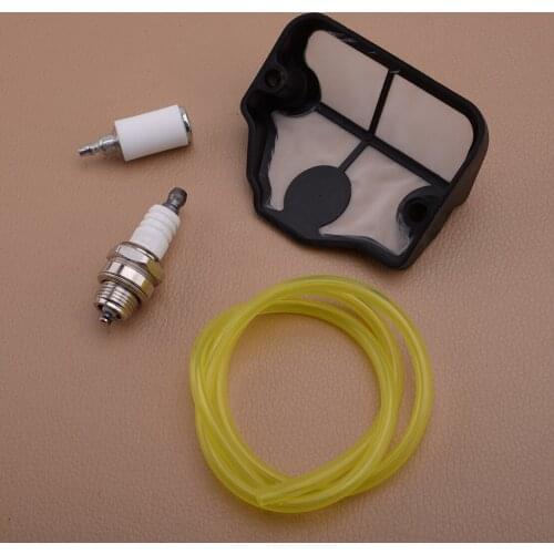 4pcs Air Filter Fuel Line Spark Plug Service Kit Fit For Husqvarna 136 137 141 142 36 41 High Quality