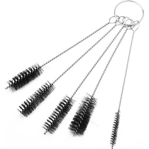 5Pcs Cylinder Bores Cleaning Brush Set Nylon Bottle Straw Household Brush Tube Bottle Straw Washing Cleaner Clean Tools