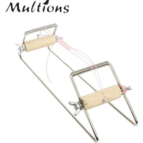 Wood Weaving Beading Loom Kits for Jewelry Bracelets Necklaces DIY Handmade Stainless Steel Bead Knitting Tools