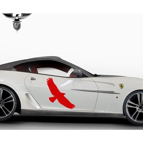 EmpireYing 3 Sizes 8 Colors Free Flying Eagle Theme Indomitable Courage Car Sticker SUV Bumper Styling Reflective Vinyl Decals
