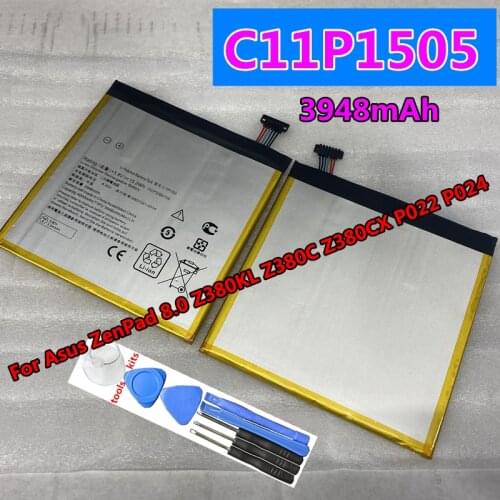 Original C11P1505 Tablet PC Battery For Asus ZenPad 8.0 Z380KL Z380C Z380CX P022 P024 4000mAh Batteries
