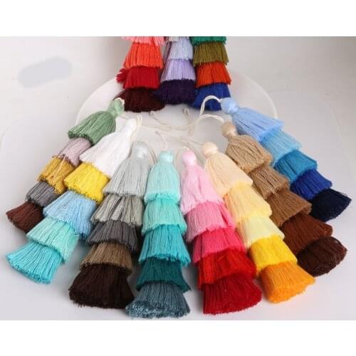 1pcs/bag 15CM distinctive Poly Cotton Tassel Charms for Fashion Necklace Jewelry Key Chain Bag Decoration DIY Accessories