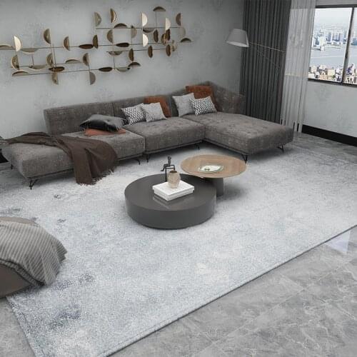Simple rectangular carpet home living room sofa carpet floor mat interior decoration non-slip soft carpet bedroom large carpet c
