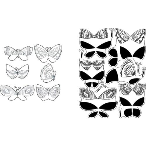 Clear Stamps And Cutting Dies Animals Butterfly For DIY Scrapbook Photo Album Craft Card 2021 New