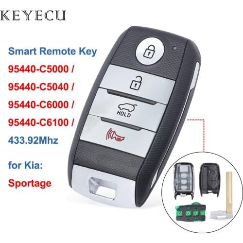 Keyecu Smart Remote Car Key 433.92MHz for Kia Sportage 2015 2016 2017 2018 95440-C5000, 95440-C5040, 95440-C6000, 95440-C6100