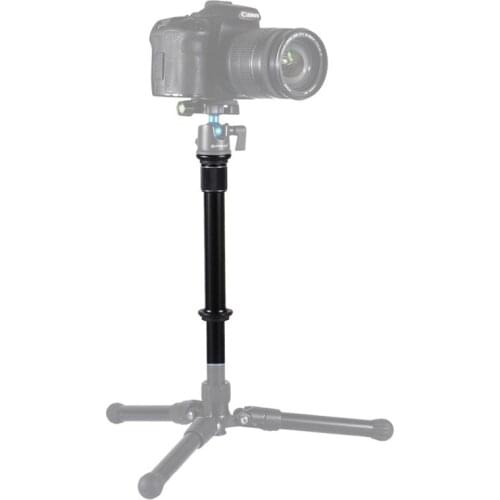 PULUZ Professional Tripode DSLR 3/8'' Screw Metal Handheld Adjustable Tripod Mount Monopod Extension Rod for DSLR SLR Cameras