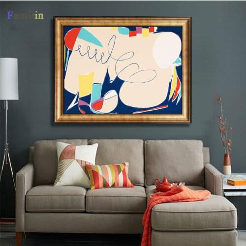 Retro Nostalgia Abstract oil paintings Wall Art Nude posters And Prints Fashion Canvas Painting For Living Room Home Deco