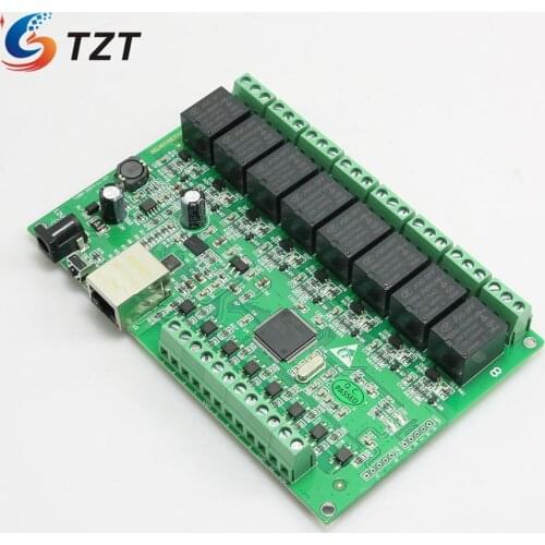TZT 8 Channel Relay Network IP Relay Web Relay Dual Control Ethernet RJ45 interface Relay Board