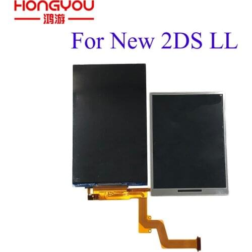 Replacement New Upper Top Buttom Lower LCD Display Screen for Nintendo NEW 2DS XL LL Repair Parts Display Pane