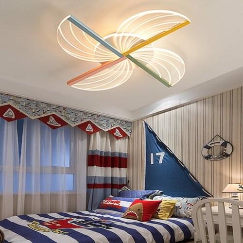LED Ceiling Light Dimmable Lamp Boy Girl Bedroom Decorative Modern Wall with Remote Control Living Kitchen Dining Hall Corridor