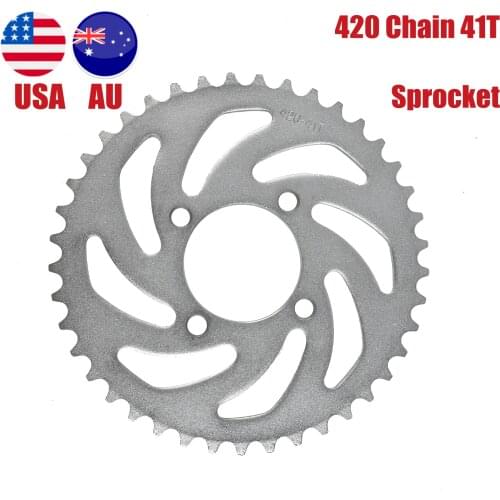 TDPRO Motorcycle Transmission Accessories 420 Chain 41Teeth Rear/Back Sprocket Cog For 110cc 125cc 140cc Dirt Pit Bike