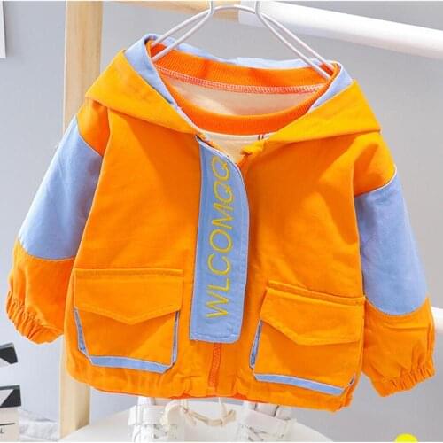 Baby Girls boys Trench coat autumn Winter jackets for children Outerwear & Coats boys fashion cartoon hoodies coat