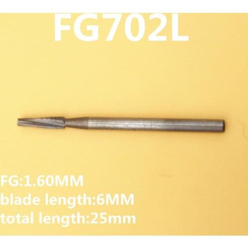High Quality 10 PCS Dental Tungsten Carbide Burs FG Surg 702L for Extracting WisdomTeeth