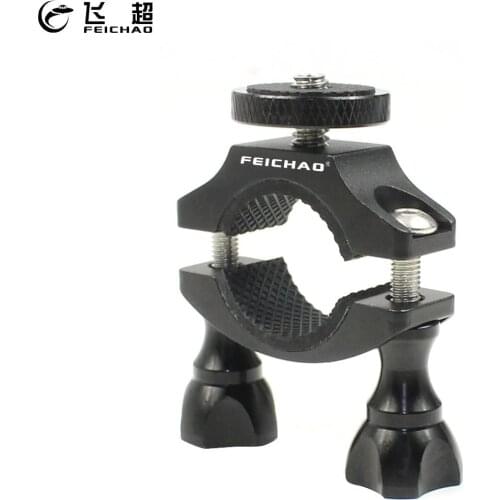 Bike Motorcycle Handlebar Clamp Bicycle Camera Mount Holder Support 1/4" Tripod Adapter for GoPro Hero 9 8 7 6 5 Insta360 ONE X