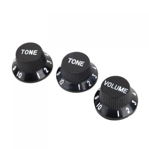 3 X Potiknopf Potikn Knob Control Button Volume Tone Knob For LP Electric Guitar - Black