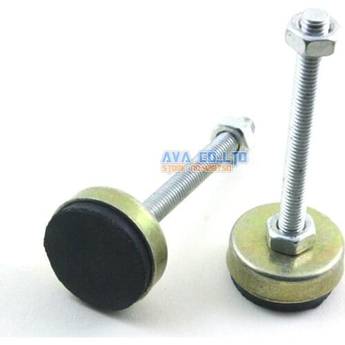 4 Pieces 35mm Base M8x80mm Adjustable Anti Slip Lathe Leg Furniture Leveling Feet Pad