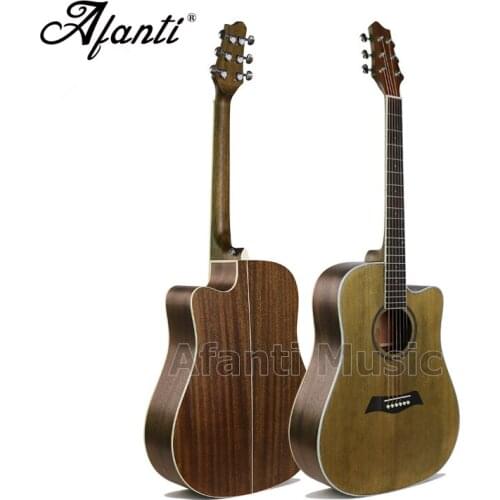 Afanti Music 41 inch Spruce top / Mahogany Back & Sides Acoustic guitar (WY-035)